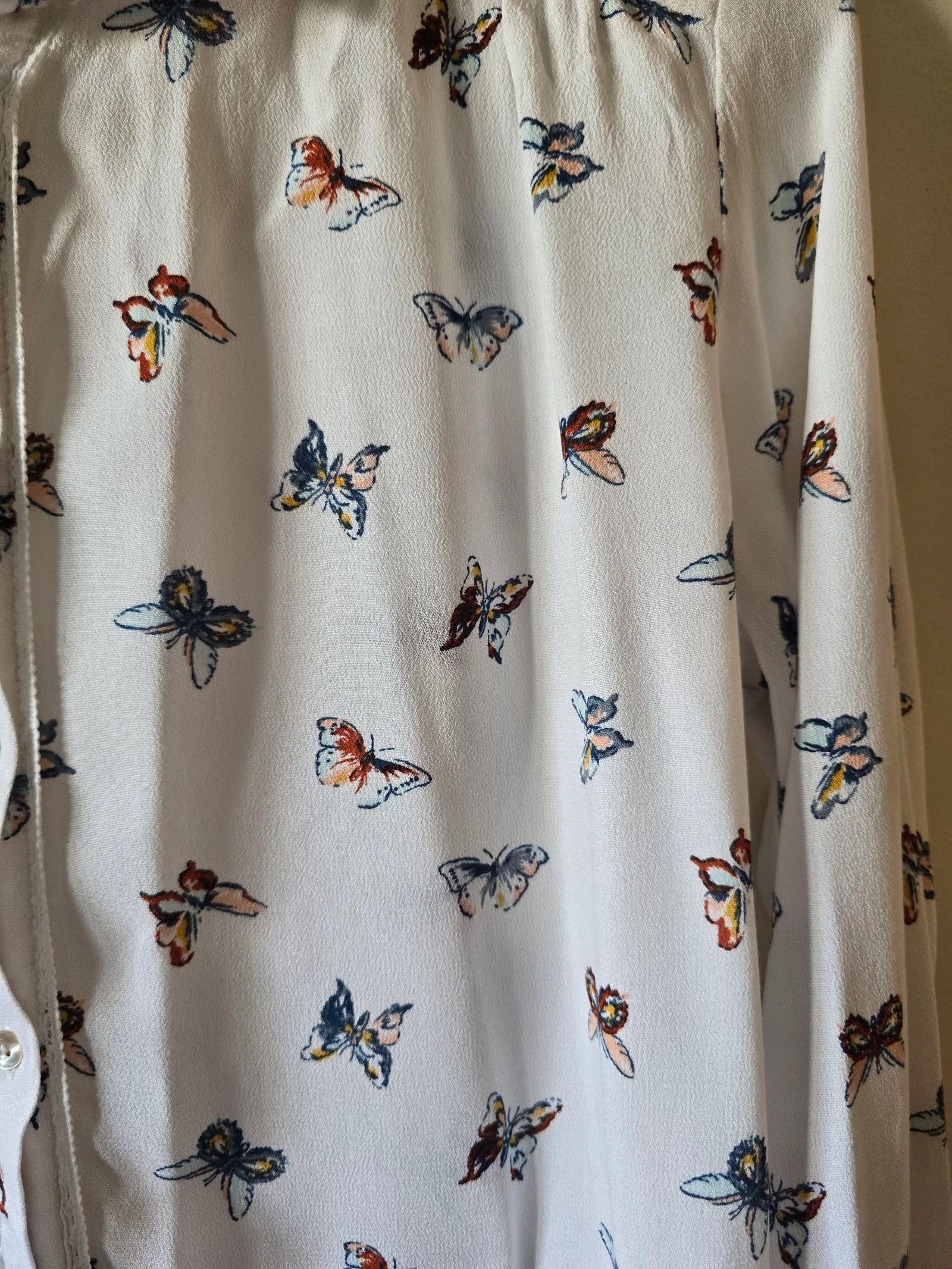 Chemise/Blouse Springfield Taille 42 - Imprimé papillons blancs – photo 6